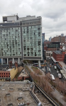 Overlooking the High Line and The Standard hotel from the Whitney.
